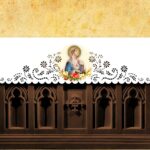 Openwork altar tablecloth - laser cut with thermal sublimation printing