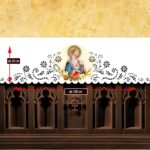 Openwork altar tablecloth - laser cut with thermal sublimation printing