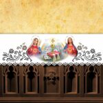 Openwork altar tablecloth - laser cut with thermal sublimation printing