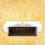Openwork altar tablecloth - laser cut with thermal sublimation printing