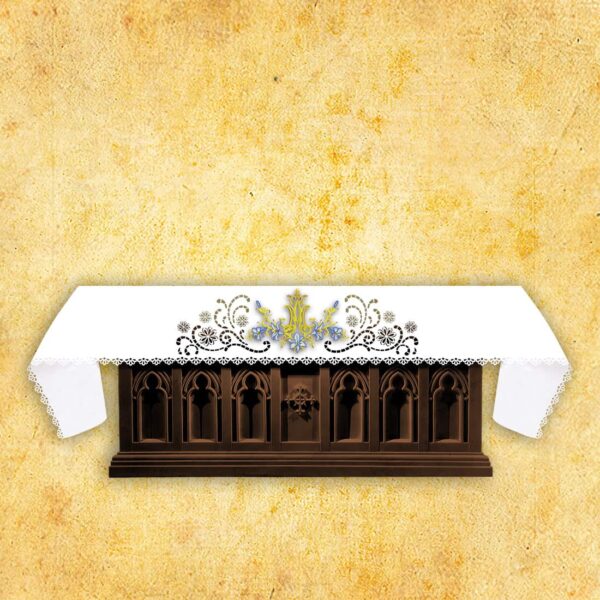 Openwork altar tablecloth - laser cut with thermal sublimation printing