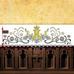 Openwork altar tablecloth - laser cut with thermal sublimation printing