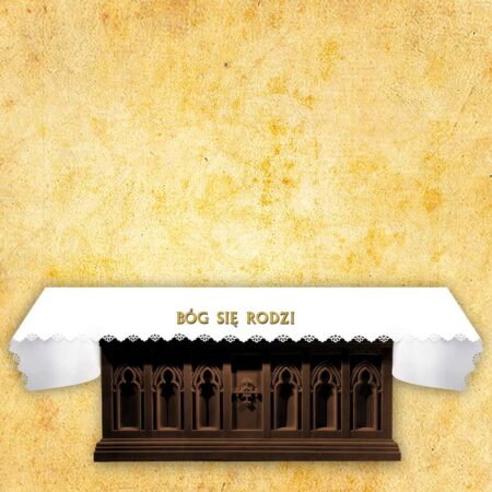 Laser-cut photo tablecloth "God Is Born"