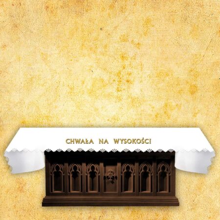 Laser-cut photo tablecloth "Glory in the Highest"