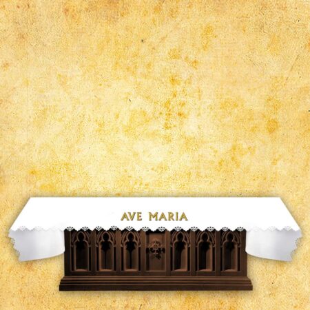 Laser-cut photo tablecloth "Ave Maria"