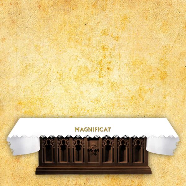 Laser-cut photo tablecloth "Magnificat"