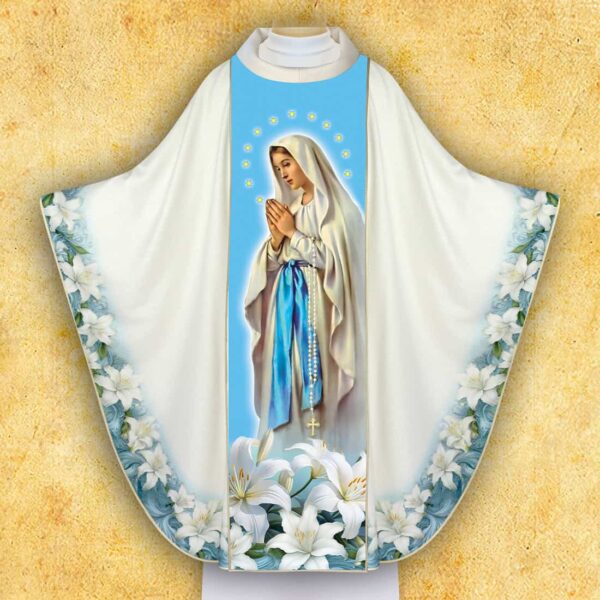 Marian photo chasuble