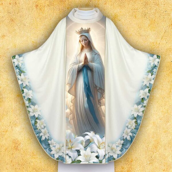 Marian photo chasuble