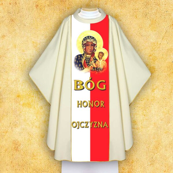 Patriotic photo chasuble "Our Lady of Częstochowa"