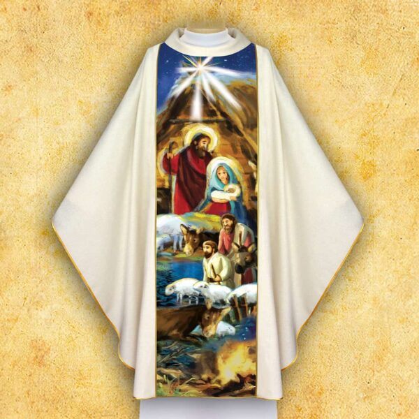 Photo chasuble for Christmas