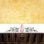 Openwork altar tablecloth - laser cut with thermal sublimation printing