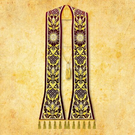 Embroidered Stole "Pietre E Oro"