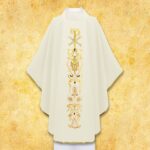 Embroidered chasuble "PX"
