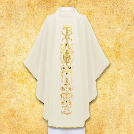 Embroidered chasuble "PX"