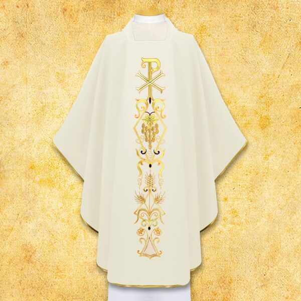 Embroidered chasuble "PX"