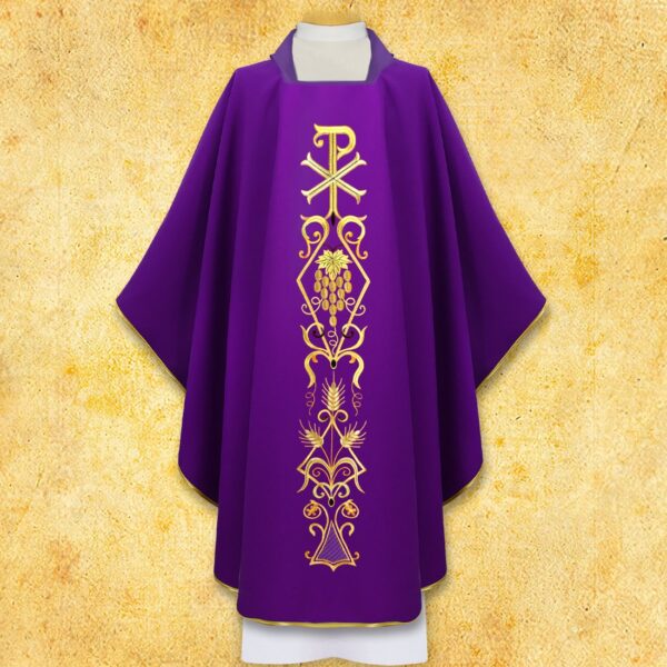 Embroidered chasuble "PX"