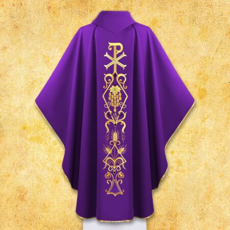 Embroidered chasuble "PX"