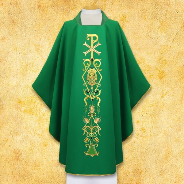 Embroidered chasuble "PX"
