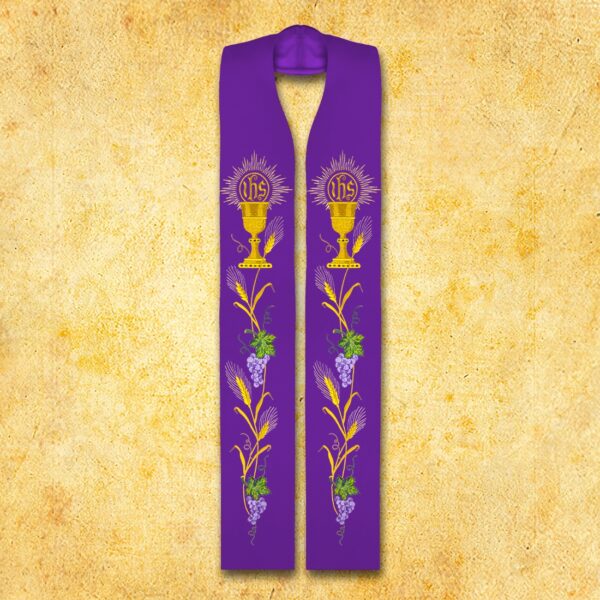 Embroidered stole "Chalice"