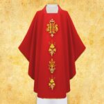 Embroidered Chasuble "IHS"