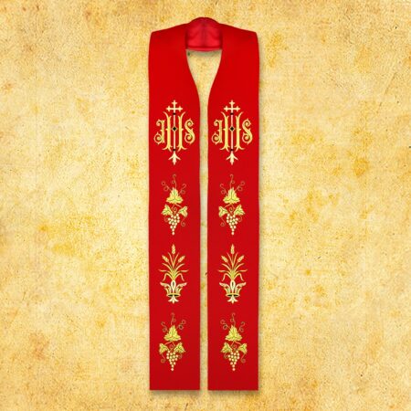 Embroidered Stole "IHS"