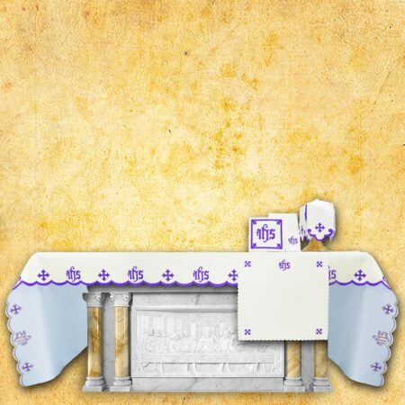 Embroidered "Cathedral" Red Napkin 110X110