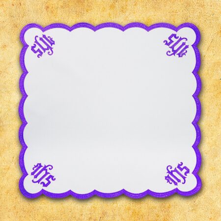 Embroidered "Cathedral" Red Napkin 110X110