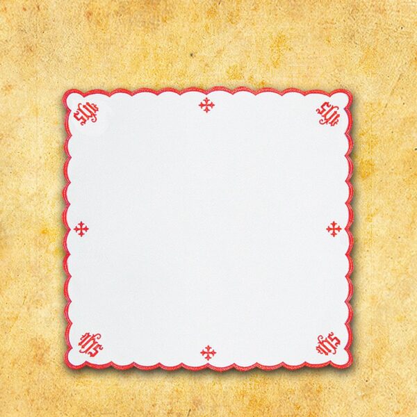 Embroidered "Cathedral" Red Napkin 110X110