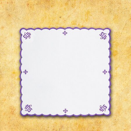 Embroidered "Cathedral" Red Napkin 110X110