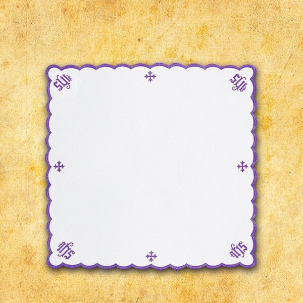 Embroidered "Cathedral" Red Napkin 110X110