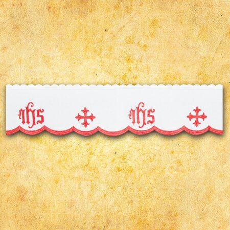 Embroidered "Cathedral" Red Napkin 110X110