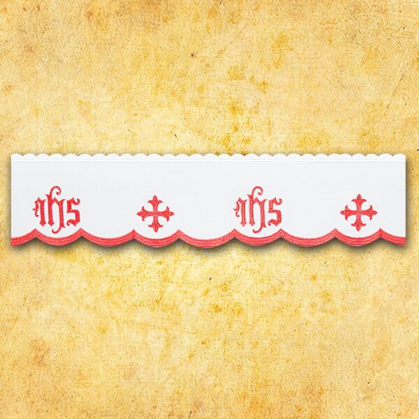 Embroidered "Cathedral" Red Napkin 110X110