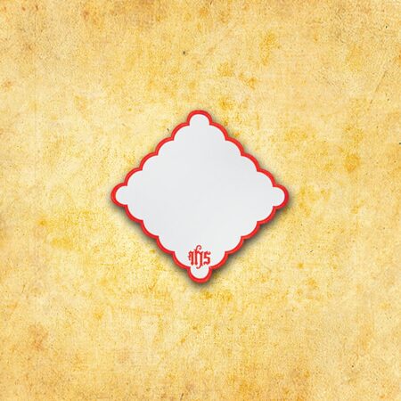 Embroidered "Cathedral" Red Napkin 110X110