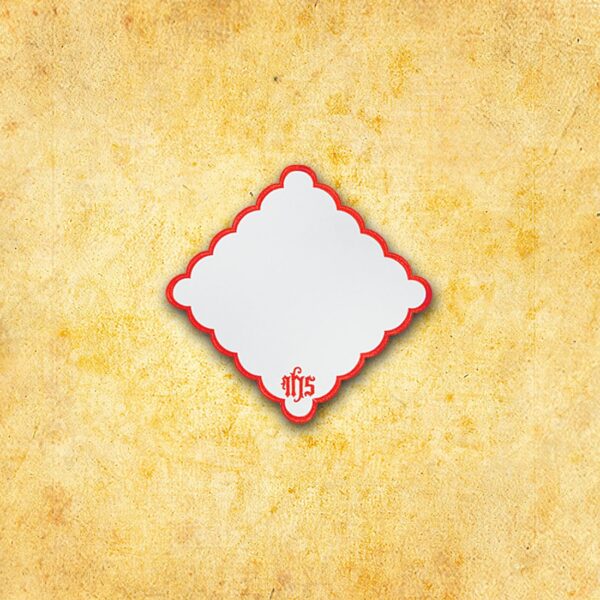 Embroidered "Cathedral" Red Napkin 110X110