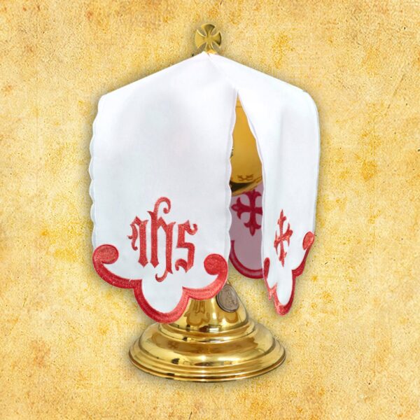 Embroidered "Cathedral" Red Napkin 110X110