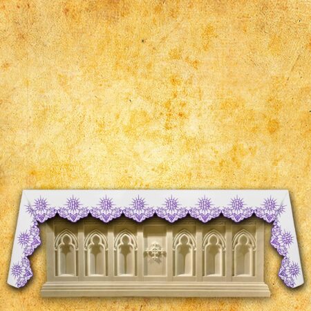 Embroidered tablecloth "Cristiano" Red - any size