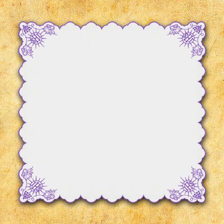 Embroidered "Cristiano" Napkin Purple 110X110