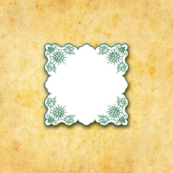 Embroidered Napkin "Cristiano" Green 45X45