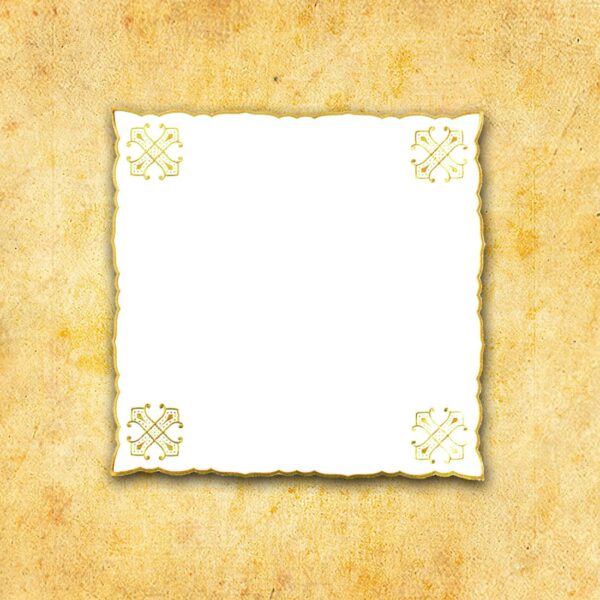 Embroidered Napkin "Calvario" Gold 45X45