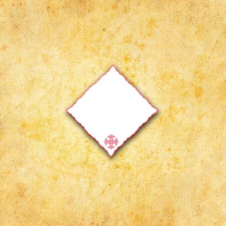 Embroidered Napkin "Calvario" Red 32X32