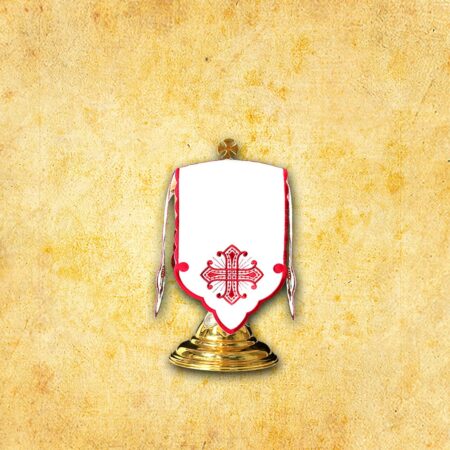 "Calvario" Ciborium Veil Red