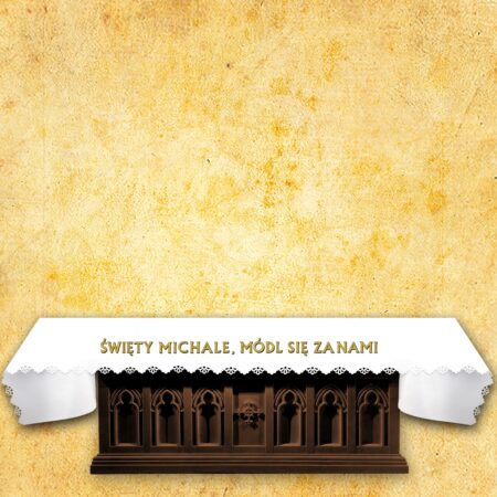 Laser-cut photo tablecloth "Saint John Paul II, Pray for Us"