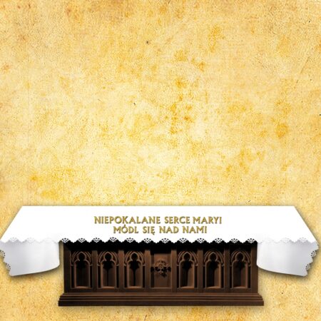 Laser-cut photo tablecloth "Saint John Paul II, Pray for Us"