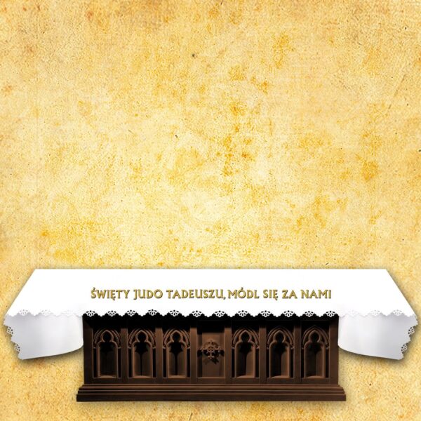 Laser-cut photo tablecloth "Saint John Paul II, Pray for Us"