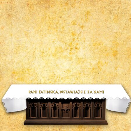 Laser-cut photo tablecloth "Saint John Paul II, Pray for Us"