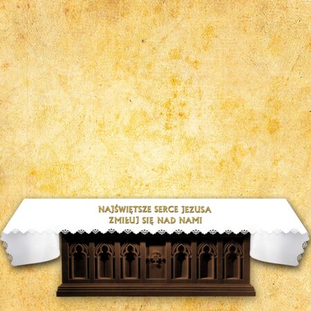 Laser-cut photo tablecloth "Saint John Paul II, Pray for Us"