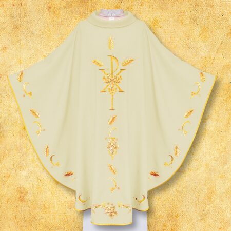 Ecru Embroidered Chasuble