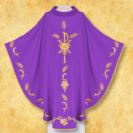 Ecru Embroidered Chasuble