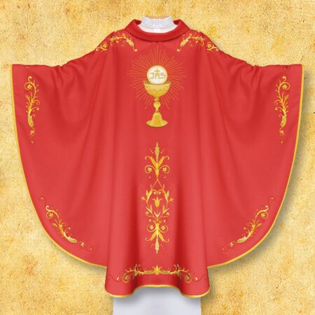 Ecru Embroidered Chasuble