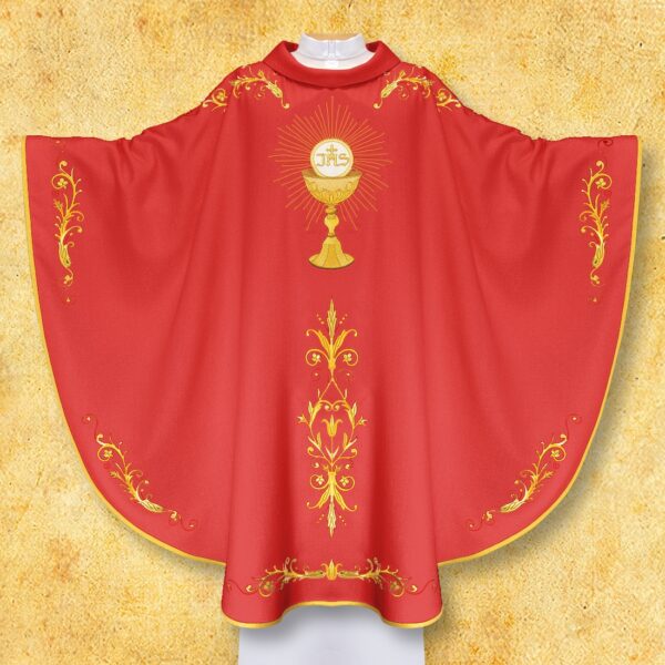 Ecru Embroidered Chasuble
